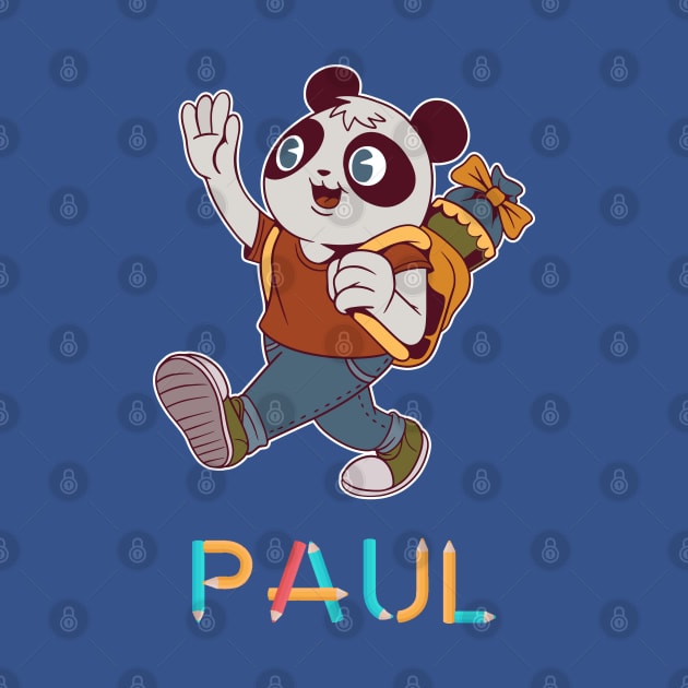 School Enrollment Panda Paul by DePit DeSign