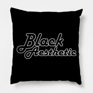 Black Aesthetic Pillow