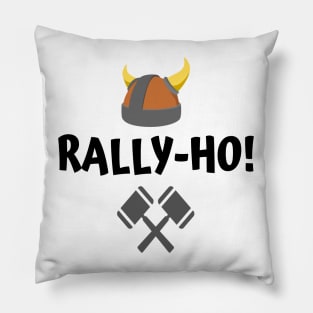 Rally Ho, FFIX Edition (Black Text) Pillow