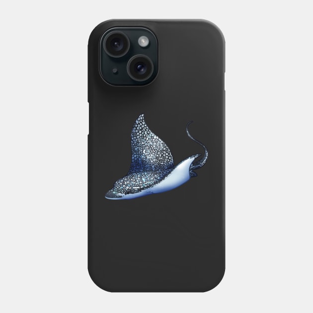 Cozy Spotted Eagle Ray Phone Case by Phoenix Baldwin