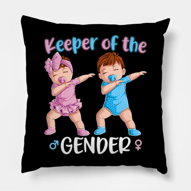 Keeper Of The Gender Reveal Party Baby Announcement Women Pillow by Eduardo