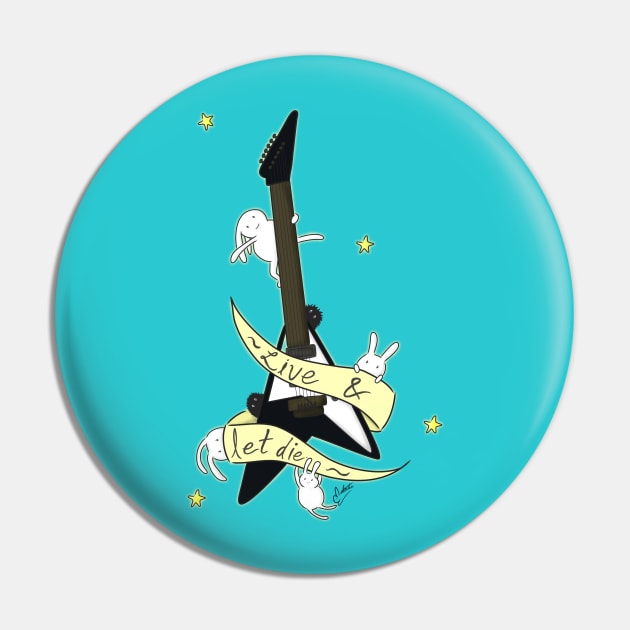 Guitar Bunny Pin by Namarqueza