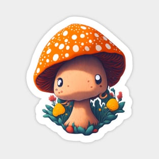 Kawaii mushroom is my best friend, I love it V2 Magnet