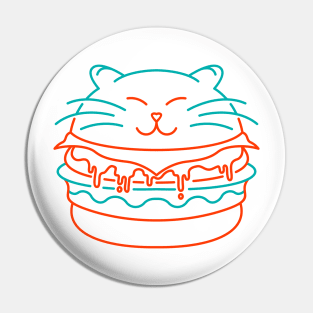 Cat Burger Pin