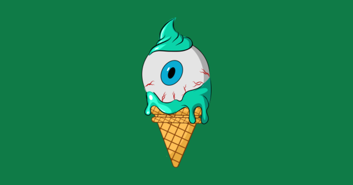 ice cream cone with eyeball Ice Cream Cone With Eye Ball TShirt