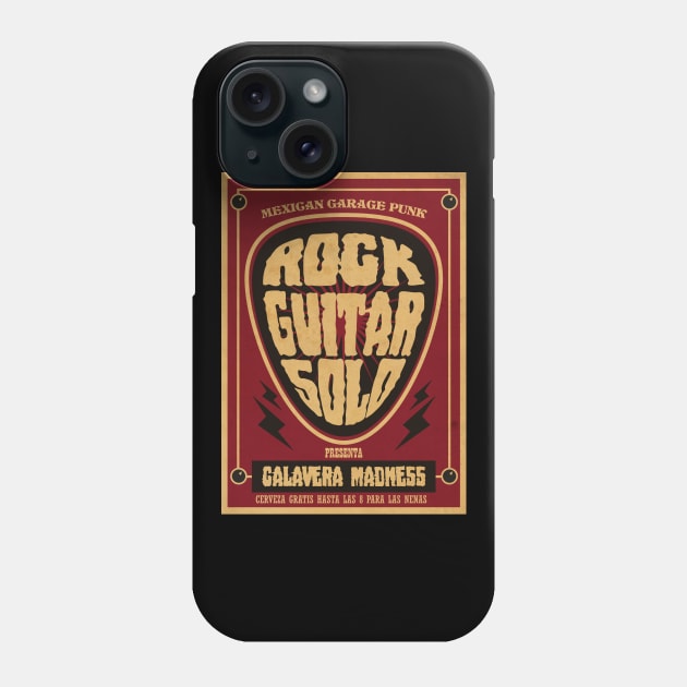 Rock Guitar Solo Phone Case by CTShirts