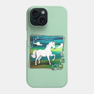 Unicorn in a Spring Field back version (MD23Ar006b) Phone Case