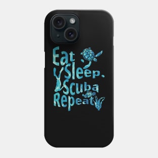 Eat Sleep Scuba Repeat - Scuba Life - Caribbean Edition Phone Case