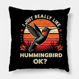 I Just really like Hummingbirds ok? Pillow