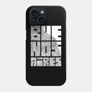 Buenos Aires, Argentina City Map Typography - Light Phone Case