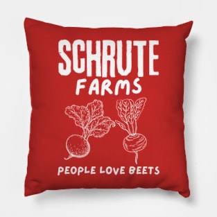 schrute farms beets lovers Pillow