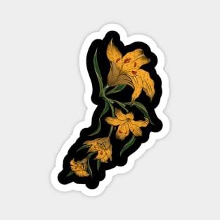 Yellow Lilies Magnet