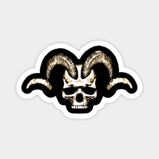 Ram Horned Skull Magnet