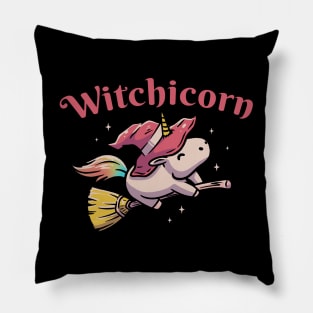 Witchicorn Funny Cute Spooky Pillow