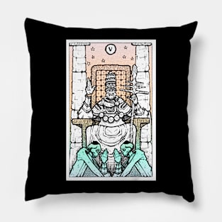 Rainbow Tarot Hierophant Pillow