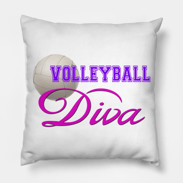 Volleyball Diva Pillow by Naves