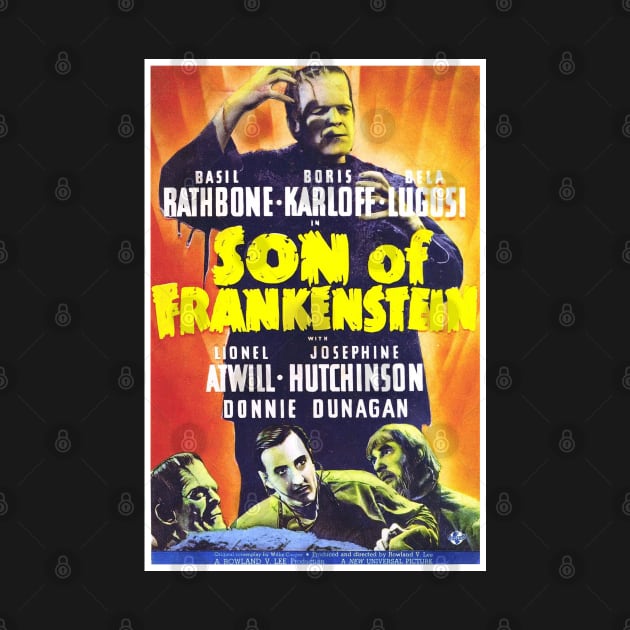 Son Of Frankenstein Movie Poster by Noir-N-More