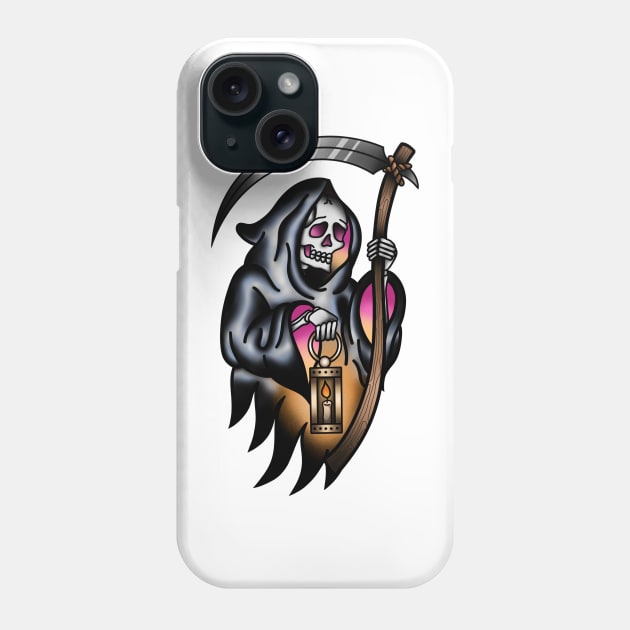 Sad Grim Reaper Phone Case by Ames-O-Art