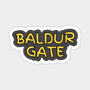 Baldur's Gate Parody Logo - Horrible Design Magnet