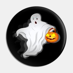 Ghost Pumpkin Pin