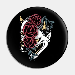 Devil and rose Pin