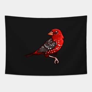 Strawberry Finch Tapestry