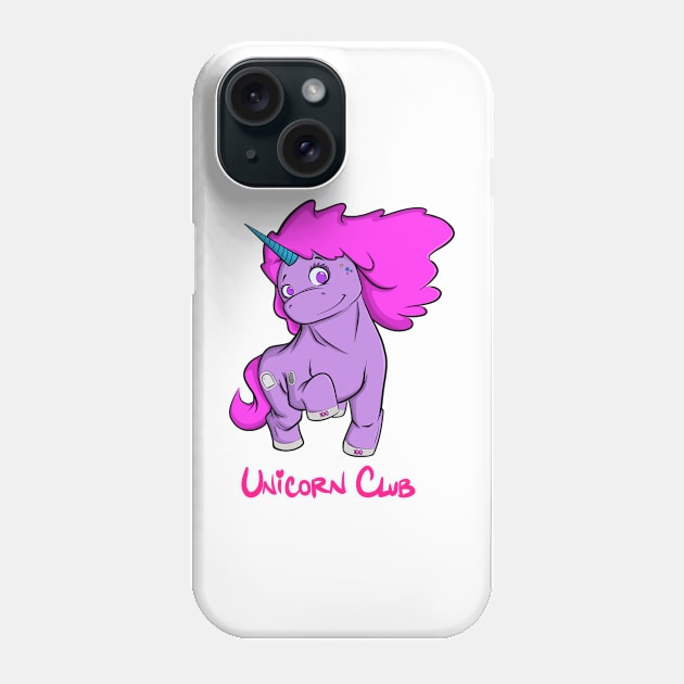 Type 1 Diabetic Unicorn Club Pink Phone Case by the lazy raccoon