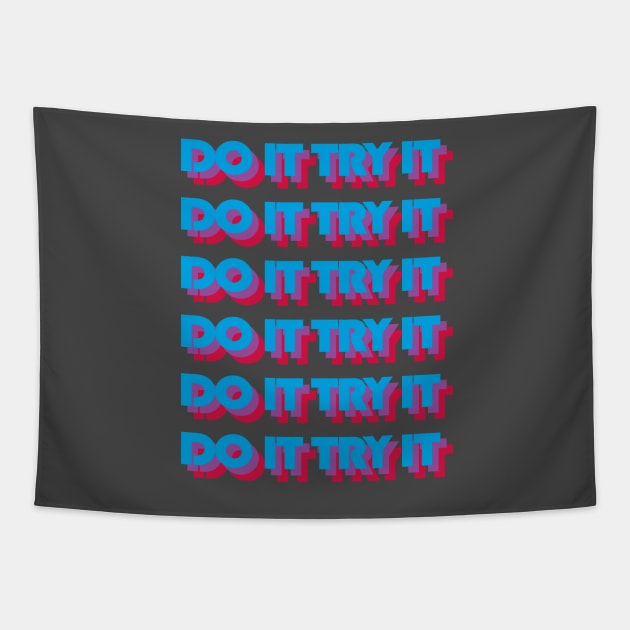 DO IT TRY IT Tapestry by Belgi