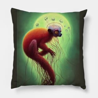 Lemur jellyfish Pillow