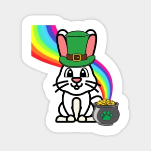 Funny Bunny is a leprachaun Magnet