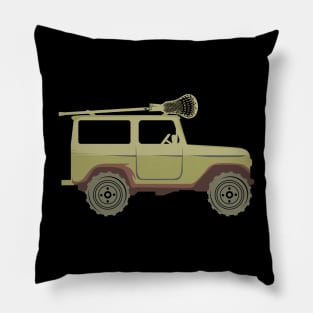 Lacrosse And Offroad vehicle t-shirt Pillow