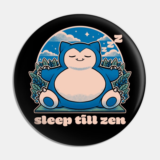 Chubby Anime Zen Monster - Cute Sleep Nap Gift Pin by Studio Mootant