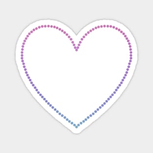 Rainbow Heart Outline Magnet