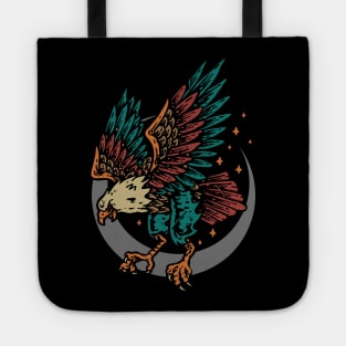 eagle hand drawn vintage Tote