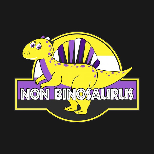 Non Binosaurus Pride Dinosaur by Rebus28