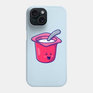 Cute Yoghurt Cup Cartoon Phone Case