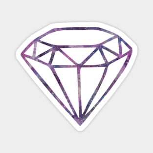 Galaxy Diamond | Purple + Pink Diamond | Watercolor Galaxy Diamond Magnet