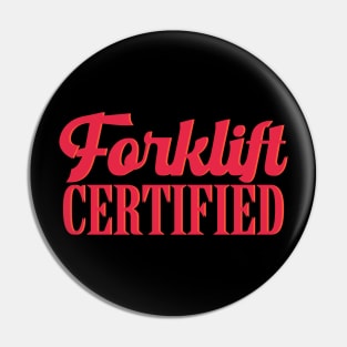 Forklift Certified Pin