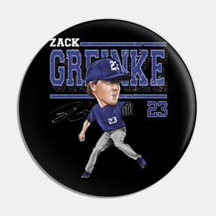 Zack Greinke Kansas City Cartoon Pin