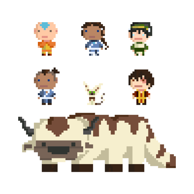 Team Avatar 8bit by LumaInk