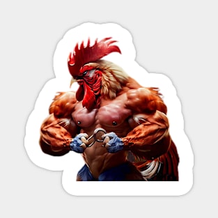 jacked chicken Magnet