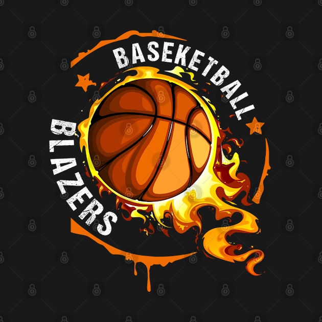 Graphic Basketball Name Blazers Classic Styles by Irwin Bradtke