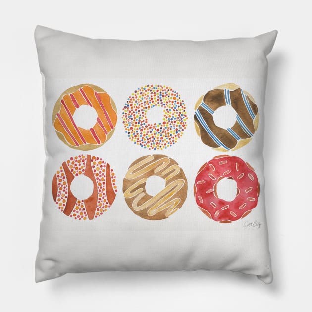 Doughnuts Pillow by CatCoq