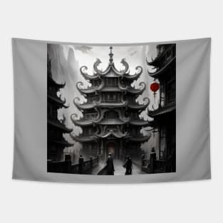 Ancient Chinese architecture Tapestry