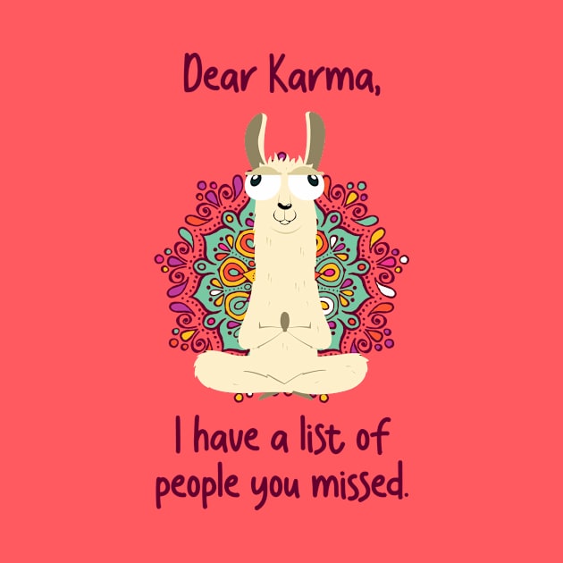 Dear Karma by Namarqueza