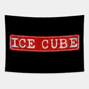 vintage retro plate Ice Cube Tapestry