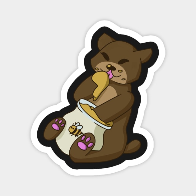 Honey Bear Magnet by CactusMonsters