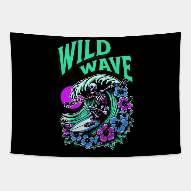 Wild Wave Tapestry by shipwrecked2020