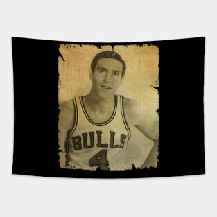 Jerry Sloan - Vintage Design Of Basketball Tapestry