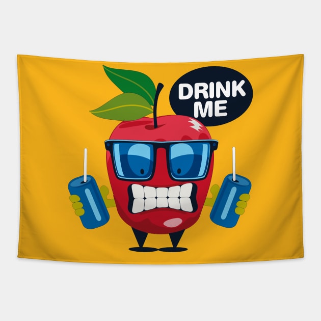 Drink Me T-Shirt Phone Case Tee Totebag T-Shirt Tapestry by mertkaratay